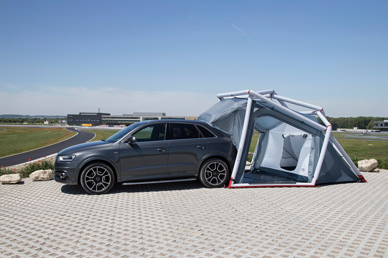 Illustration for article titled Double The Size Of Your Audi Q3 With This Space-Age Inflatable Tent
